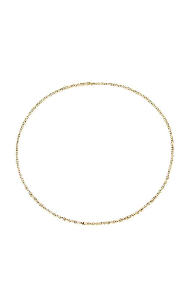 18ky Fireworks Pave Choker Necklace