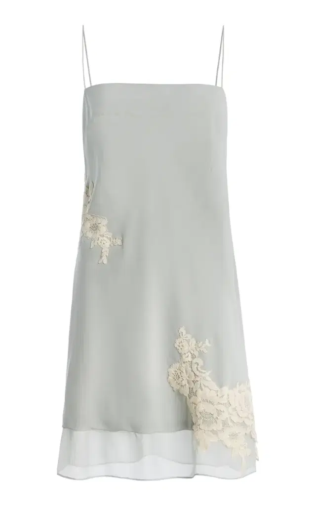 SIR. Noria Embroidered Silk Mini Dress