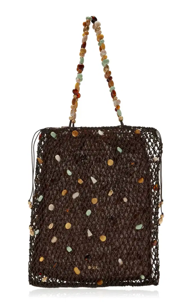 Cult Gaia Mercier Embellished Leather Tote
