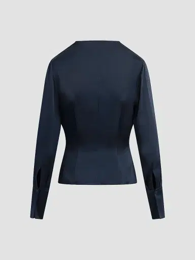 Favorite Daughter Women's The Romance Satin Pleated Top | Thumbnail 6