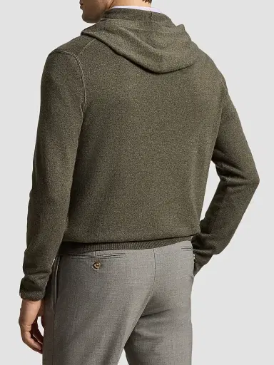 Polo Ralph Lauren Men's Washable Cashmere Knit Hoodie | Thumbnail 3