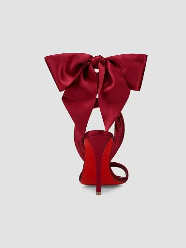 Christian Louboutin Women's Miss Z Du Desert 100MM Satin Sandals | Thumbnail 3 Christian Louboutin Women's Miss Z Du Desert 100MM Satin Sandals | Thumbnail 3