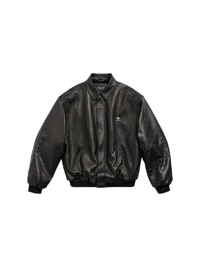 Balenciaga Men's Sporty B Shearling Jacket - Black