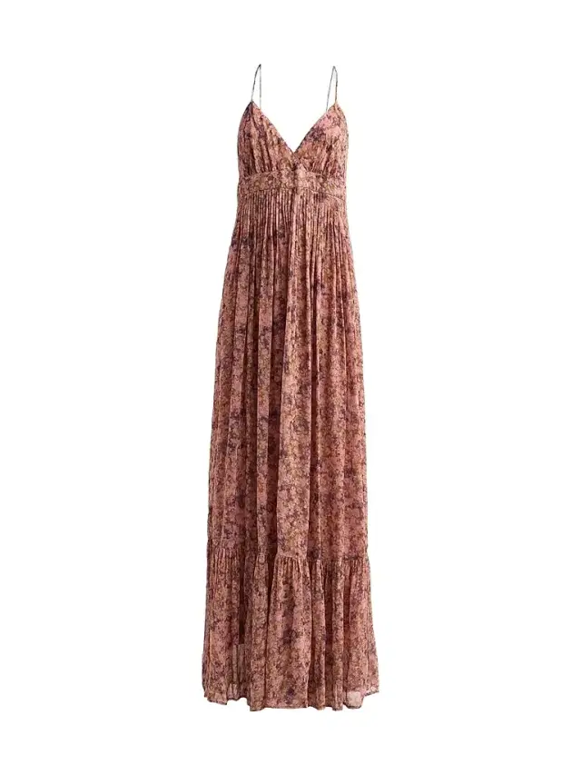 ba & sh Women's Agnes Floral Maxi Dress - Rose