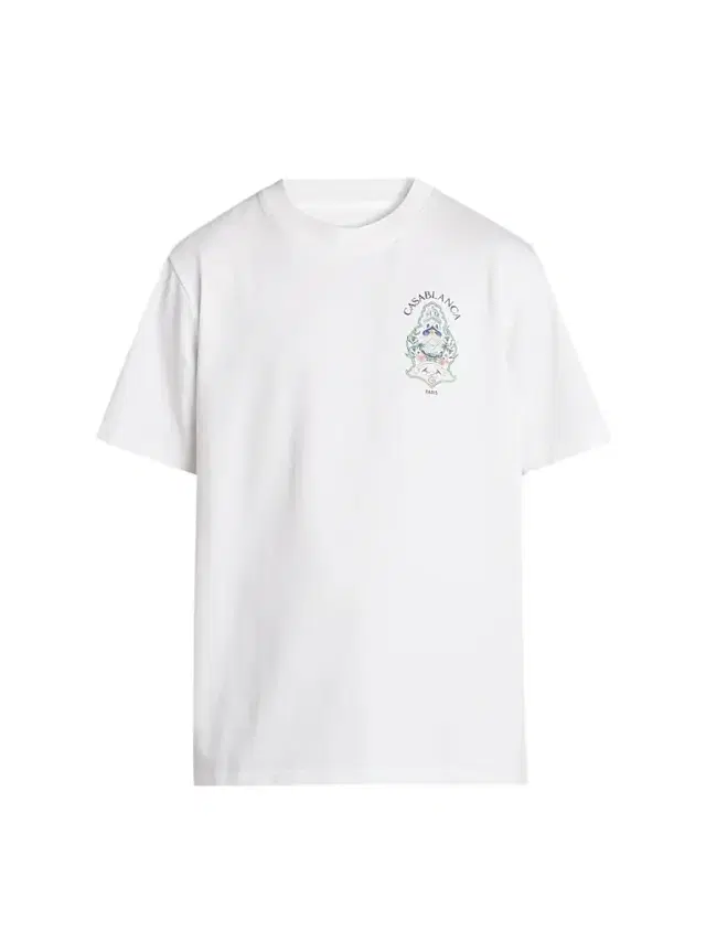Men's Hotel Emblem Cotton Crewneck T-Shirt - White Men's Hotel Emblem Cotton Crewneck T-Shirt - White
