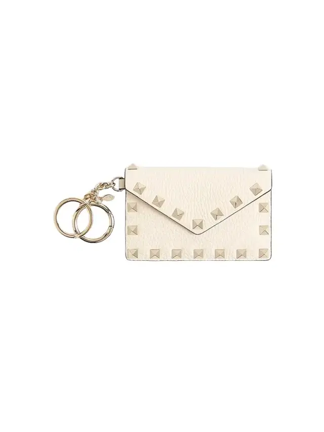 Women's Rockstud Charm in Grainy Calfskin