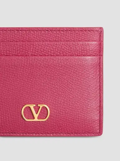 Valentino Garavani Women's VLogo Signature Grainy Calfskin Card Holder - Insolent | Thumbnail 5