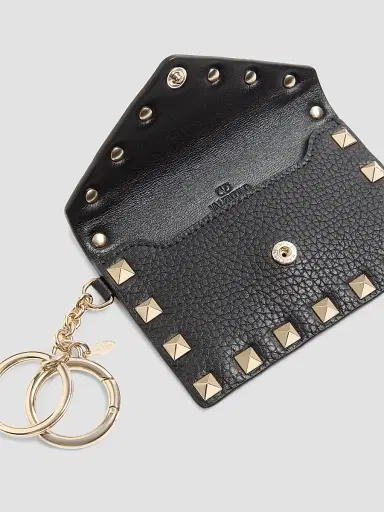 Valentino Garavani Women's Rockstud Charm in Grainy Calfskin | Thumbnail 4 Valentino Garavani Women's Rockstud Charm in Grainy Calfskin | Thumbnail 4