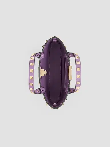 Valentino Garavani Women's Rockstud Top Handle Bag in Grainy Calfskin | Thumbnail 5 Valentino Garavani Women's Rockstud Top Handle Bag in Grainy Calfskin | Thumbnail 5