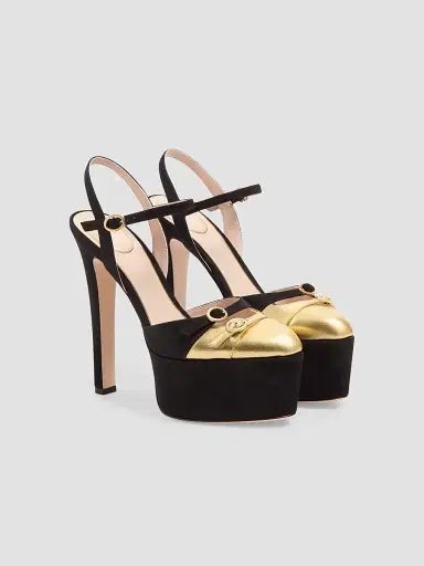 Valentino Garavani Women's Crasher Platform 145MM Pumps in Suede | Thumbnail 2 Valentino Garavani Women's Crasher Platform 145MM Pumps in Suede | Thumbnail 2