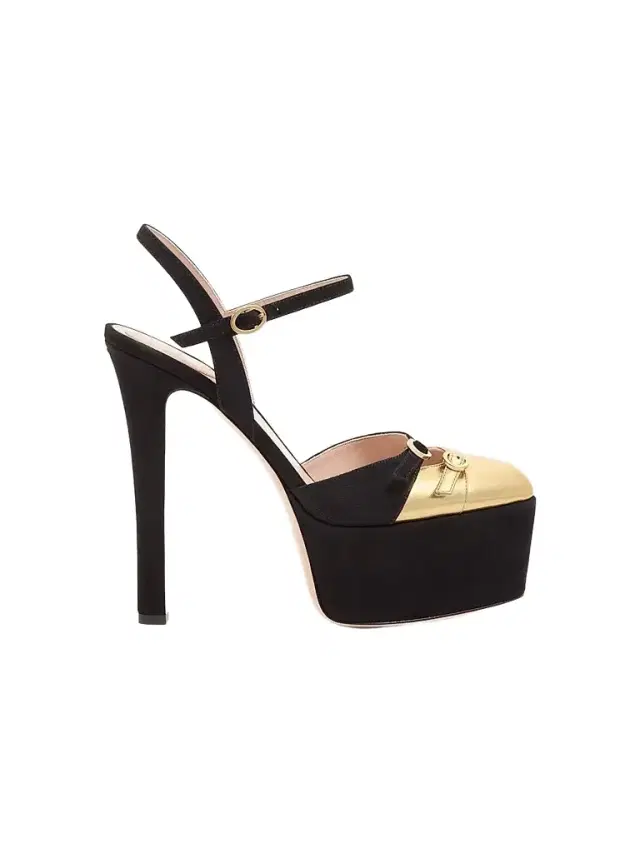 Valentino Garavani Women's Crasher Platform 145MM Pumps in Suede - Black Gold
