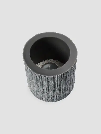 Brunello Cucinelli Large Wax Lantern with English Rib Knit Effect | Thumbnail 2 Brunello Cucinelli Large Wax Lantern with English Rib Knit Effect | Thumbnail 2