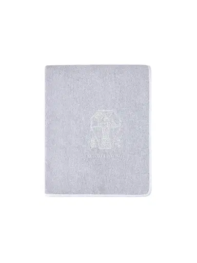 Brunello Cucinelli Cotton Terrycloth Towel with Embroidery | Thumbnail 1