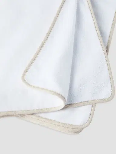 Brunello Cucinelli 2 Piece Cotton Terrycloth Bath Towel Set with Embroidery | Thumbnail 2 Brunello Cucinelli 2 Piece Cotton Terrycloth Bath Towel Set with Embroidery | Thumbnail 2