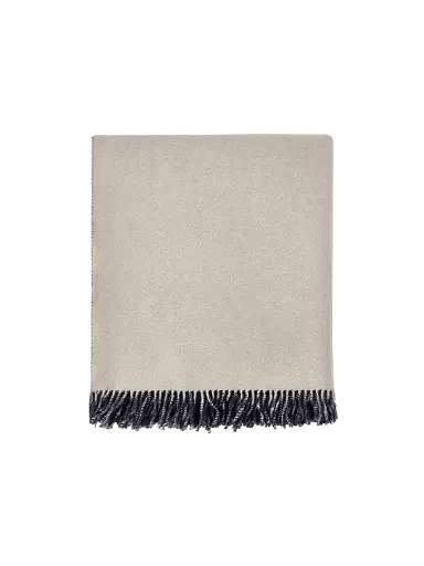 Brunello Cucinelli Two-Tone Cashmere Double Cloth Throw | Thumbnail 1 Brunello Cucinelli Two-Tone Cashmere Double Cloth Throw | Thumbnail 1