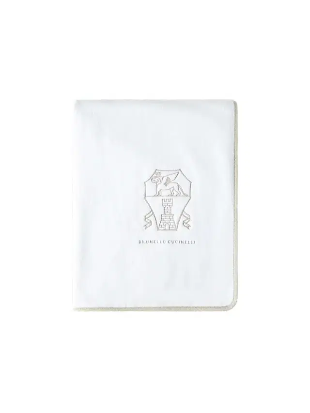 Brunello Cucinelli Cotton Terrycloth Towel with Embroidery