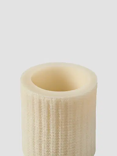 Brunello Cucinelli Large Wax Lantern with English Rib Knit Effect | Thumbnail 3 Brunello Cucinelli Large Wax Lantern with English Rib Knit Effect | Thumbnail 3