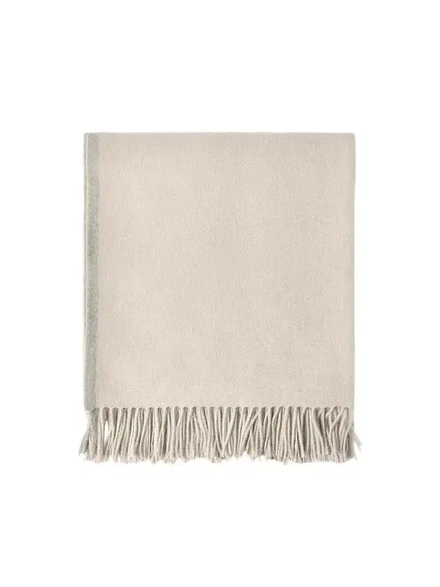 Brunello Cucinelli Cashmere Travel Throw with Selvedge and Fringe
