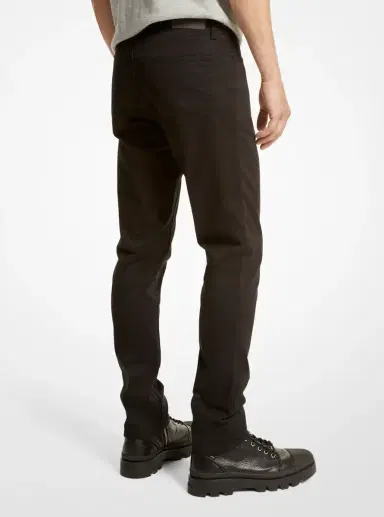 Michael Kors Collection Parker Slim-Fit Stretch-Twill Pants in | Thumbnail 2 Michael Kors Collection Parker Slim-Fit Stretch-Twill Pants in | Thumbnail 2