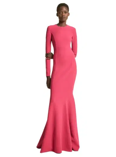 Michael Kors Collection Stretch Wool Fishtail Gown | Thumbnail 1
