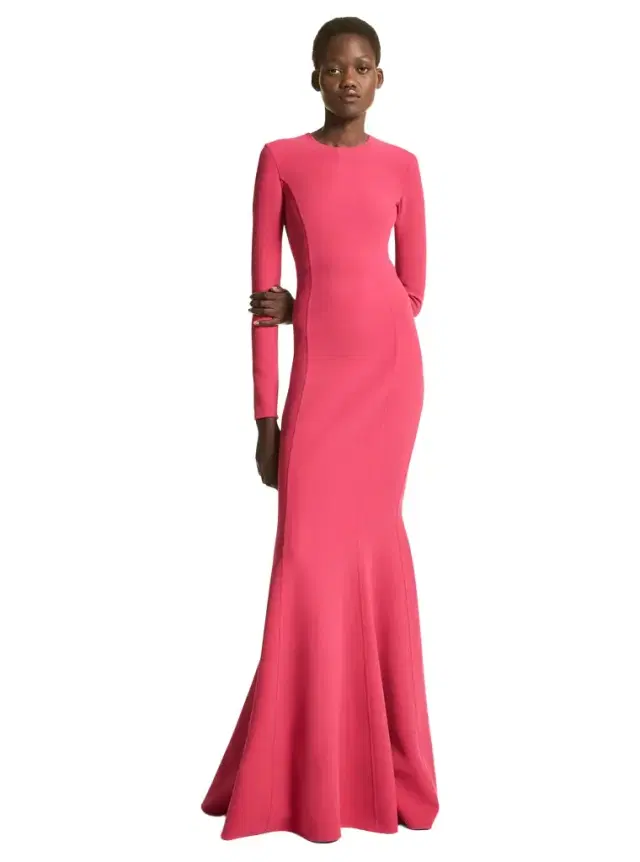 Michael Kors Collection Stretch Wool Fishtail Gown