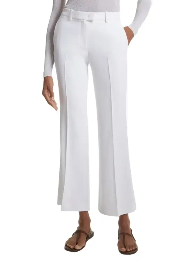 Michael Kors Collection Haylee Double Crepe Sablé Cropped Flared Trousers
