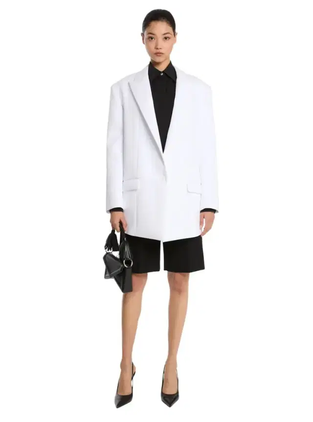 Michael Kors Collection Oversized Stretch Cotton Blazer