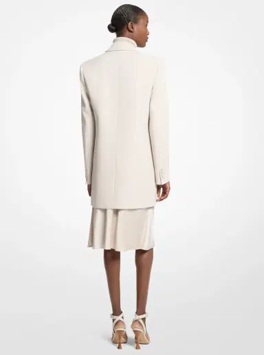Michael Kors Collection Double Crepe Sablé Boyfriend Blazer in | Thumbnail 2 Michael Kors Collection Double Crepe Sablé Boyfriend Blazer in | Thumbnail 2
