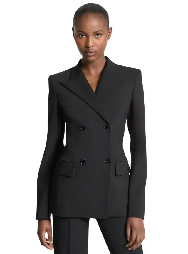 Stretch Wool Crepe Blazer
