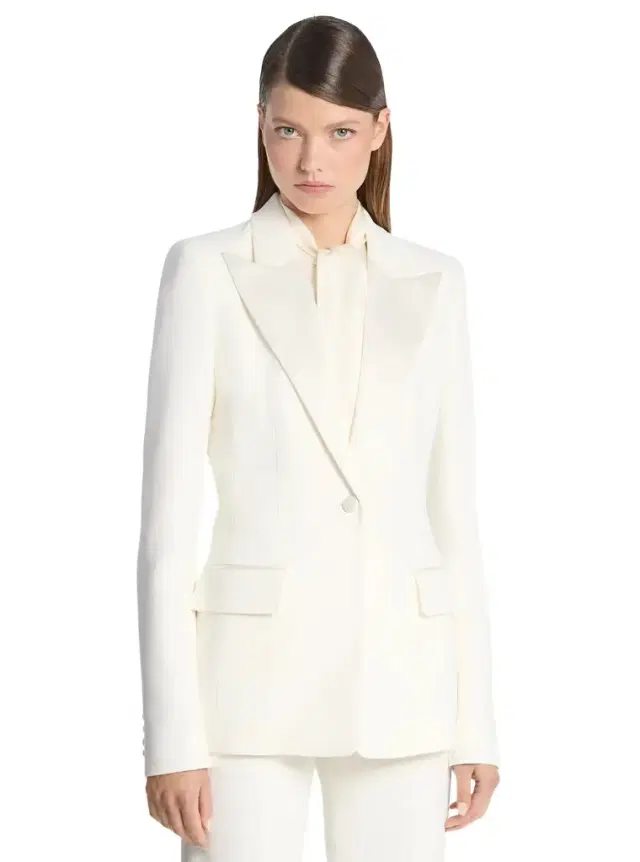 Michael Kors Collection Georgina Hand Embellished Double Crepe Sablé Blazer