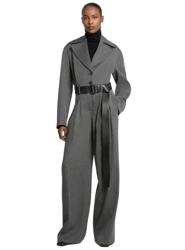 Michael Kors Collection Covert Twill Wool Jumpsuit