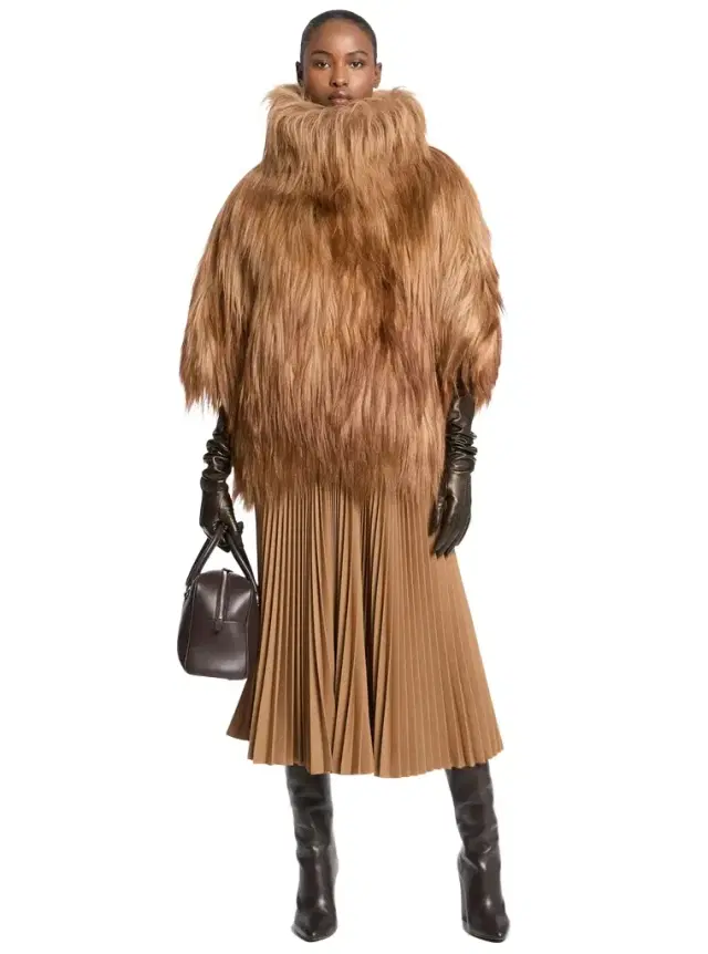 Michael Kors Collection Long Haired Shearling Popover