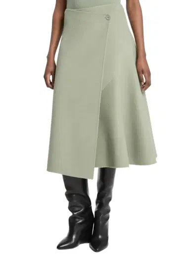 Michael Kors Collection Double Faced Wool Wrap Skirt | Thumbnail 1 Michael Kors Collection Double Faced Wool Wrap Skirt | Thumbnail 1