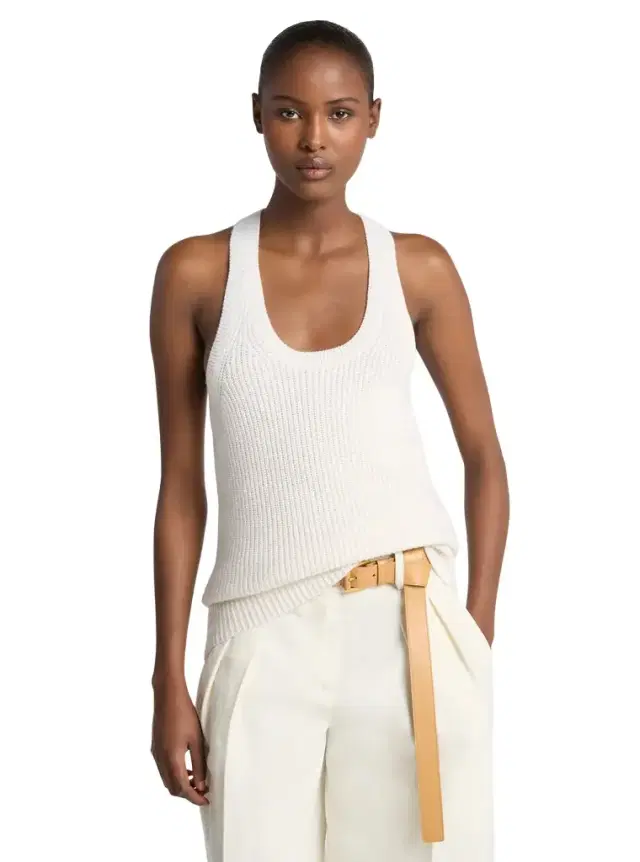 Michael Kors Collection Cashmere and Linen Tank Top