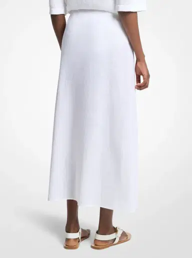Michael Kors Collection Linen Gauze Pareo Skirt in | Thumbnail 2 Michael Kors Collection Linen Gauze Pareo Skirt in | Thumbnail 2
