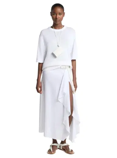 Michael Kors Collection Linen Gauze Pareo Skirt in | Thumbnail 1 Michael Kors Collection Linen Gauze Pareo Skirt in | Thumbnail 1