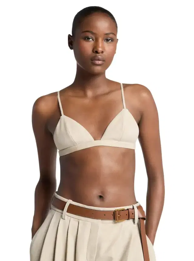 Michael Kors Collection Suede Bra Top
