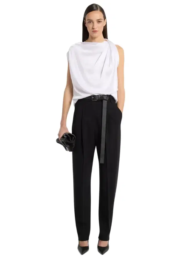 Michael Kors Collection Draped Satin Blouse