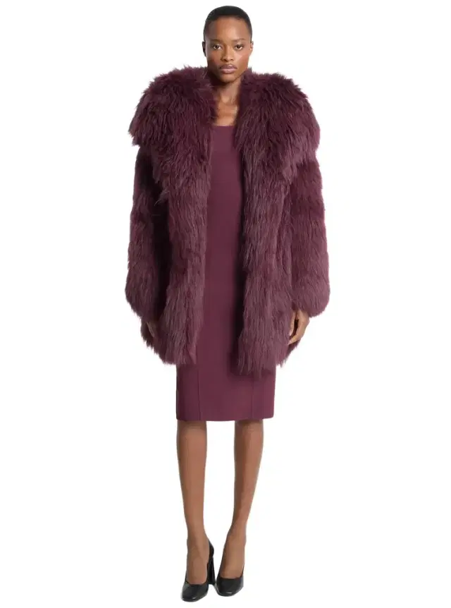 Michael Kors Collection Shearling Peacoat
