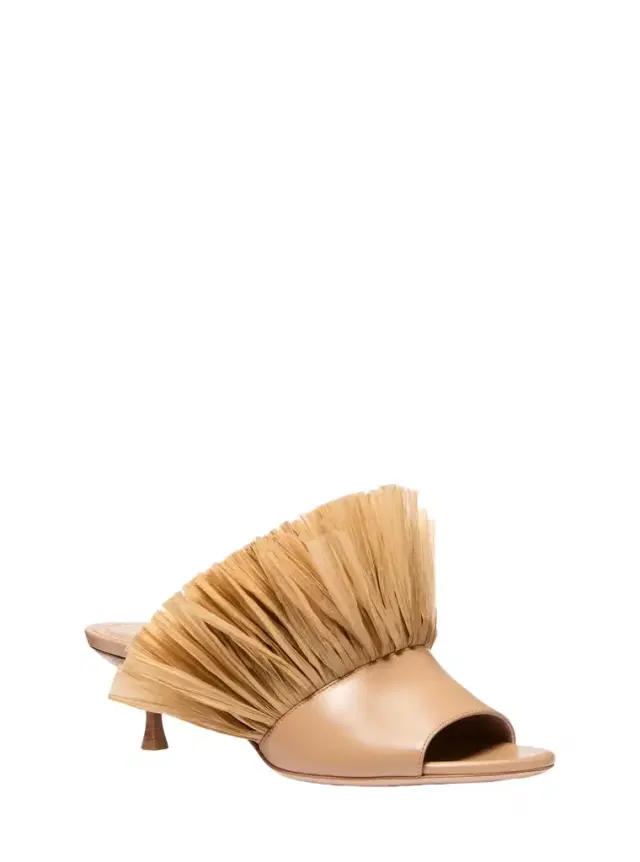 Michael Kors Collection Catarina Leather and Fringe Mule