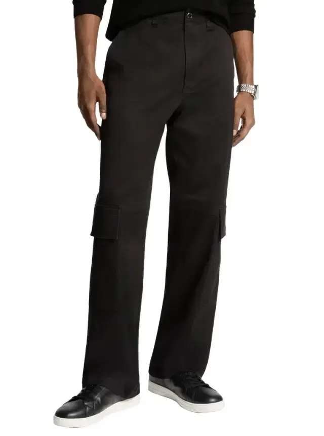 Stretch Cotton Cargo Pants