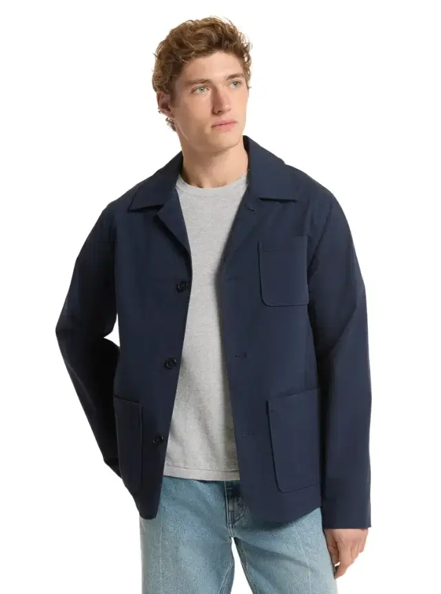 Michael Kors Collection Cotton-and-Linen Blend Chore Coat