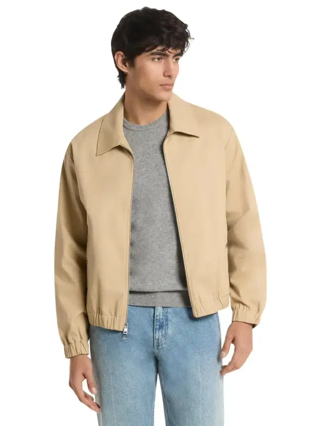 Michael Kors Collection Cotton Blend Blouson Jacket in