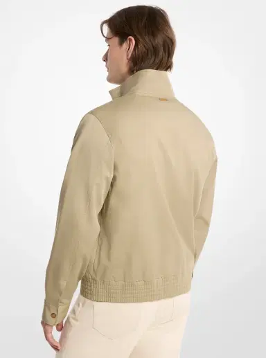 Michael Kors Collection Harrington Stretch Cotton Bomber Jacket | Thumbnail 2