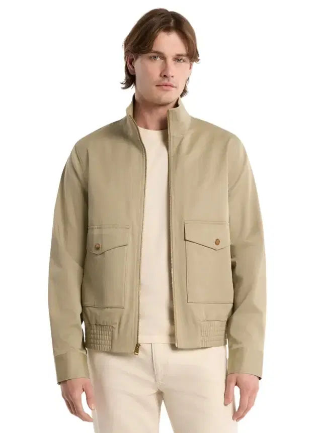 Harrington Stretch Cotton Bomber Jacket