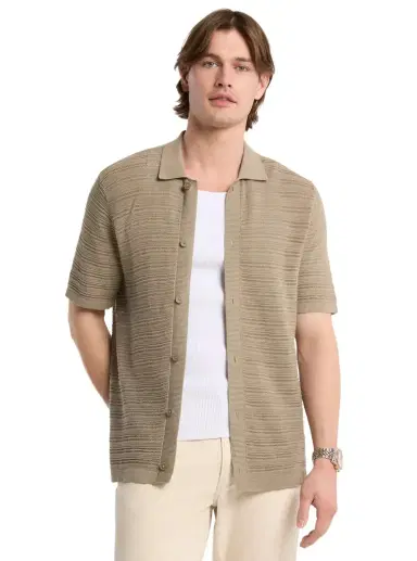 Michael Kors Collection Open-Stitch Cotton Shirt | Thumbnail 1 Michael Kors Collection Open-Stitch Cotton Shirt | Thumbnail 1