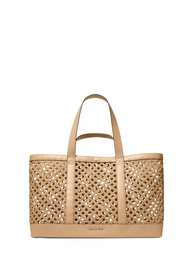 Michael Kors Collection Whitley Medium Hand-Woven Tote Bag
