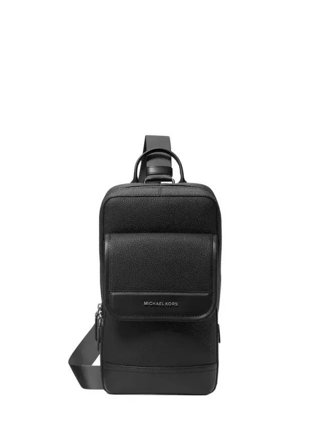 Michael Kors Collection Jet Set Pebbled Leather Sling Pack