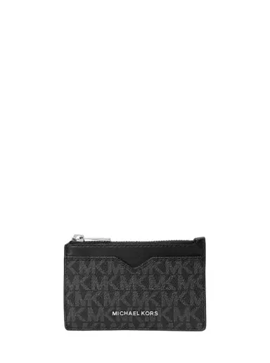 Michael Kors Collection Hudson Signature Logo Card Case in Black - One Size by Michael Kors Mens | Thumbnail 1 Michael Kors Collection Hudson Signature Logo Card Case in Black - One Size by Michael Kors Mens | Thumbnail 1