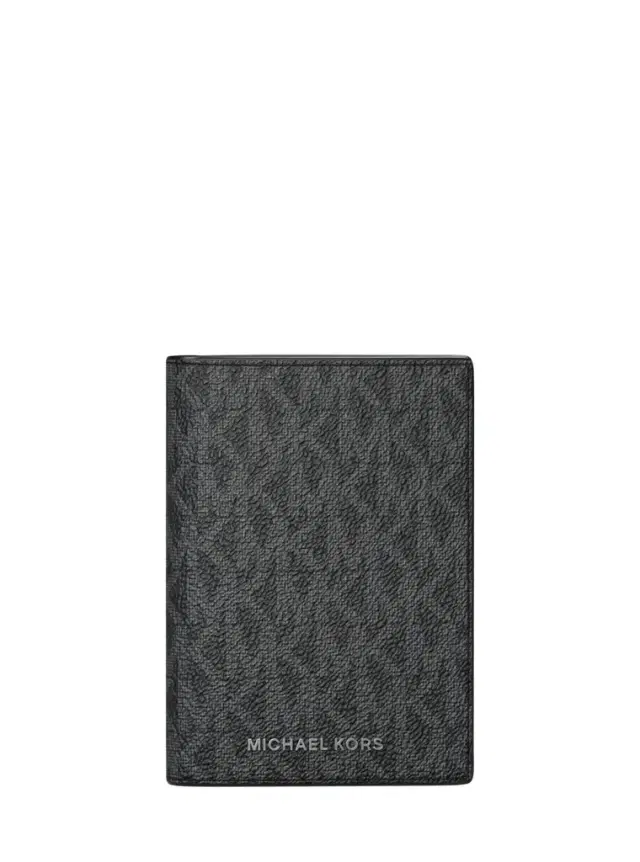 Michael Kors Collection Hudson Signature Logo Bi-Fold Card Case